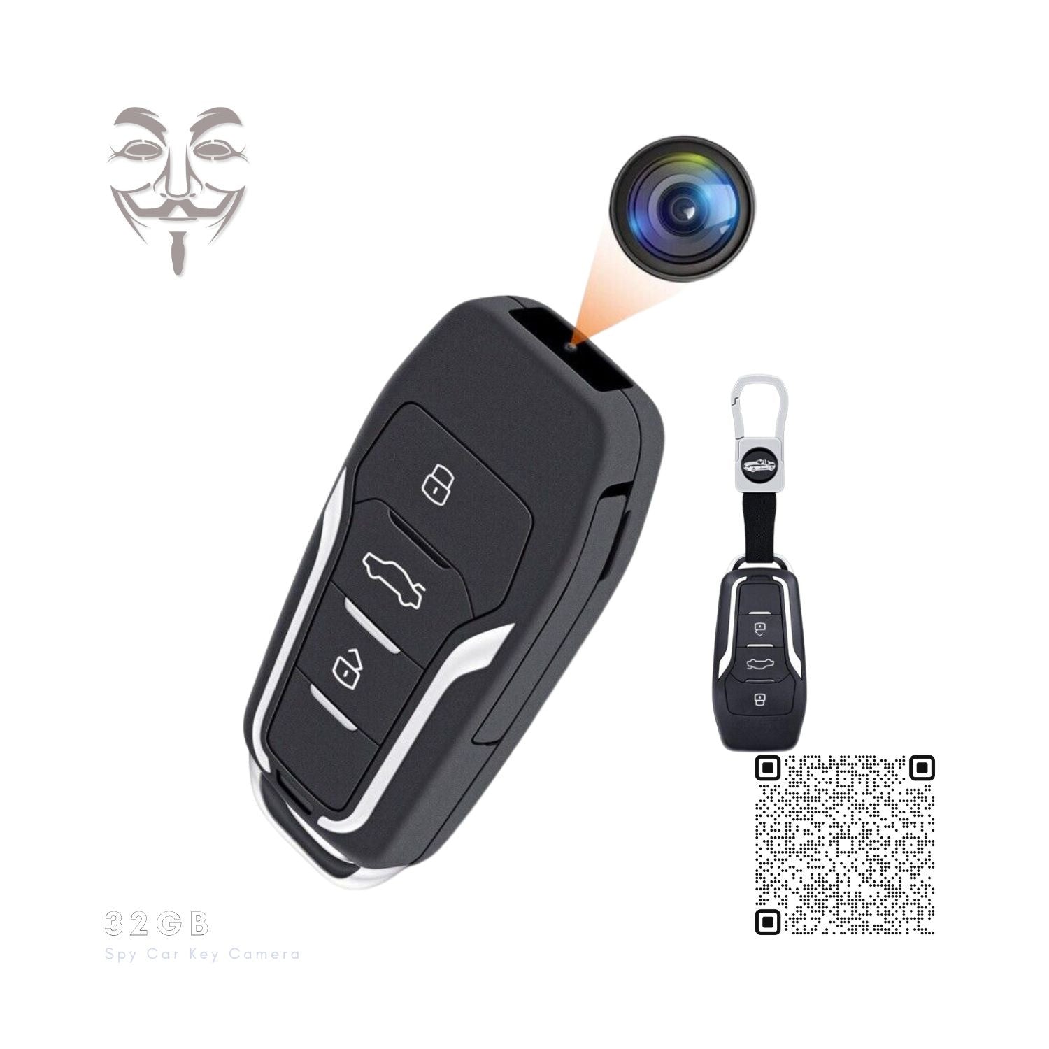 32GB Hidden Spy Smart Car Keychain Camera Recorder 32GB Hidden Spy Smart Car Keychain Camera Recorder